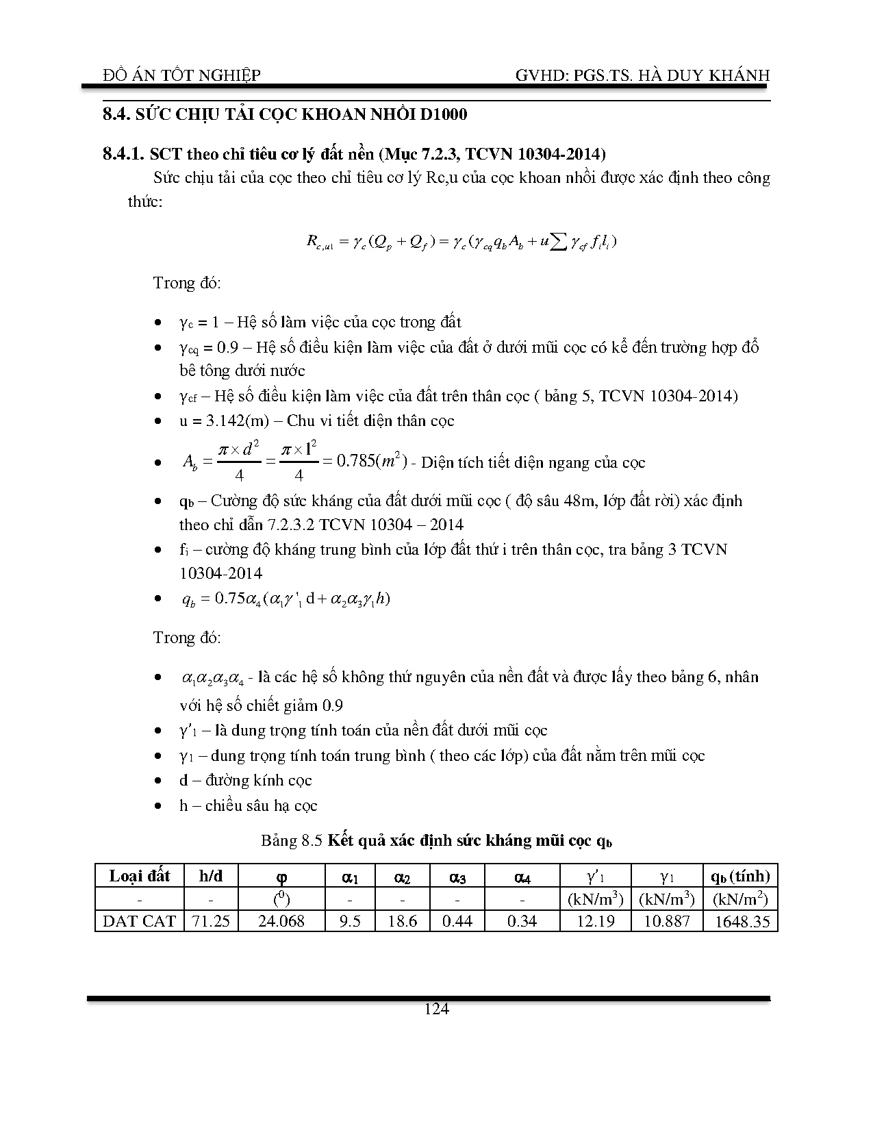 Đồ án tốt nghiệp - Tổ hợp trung tâm thương mại và chung cư quốc tế Roytower - Trang 124