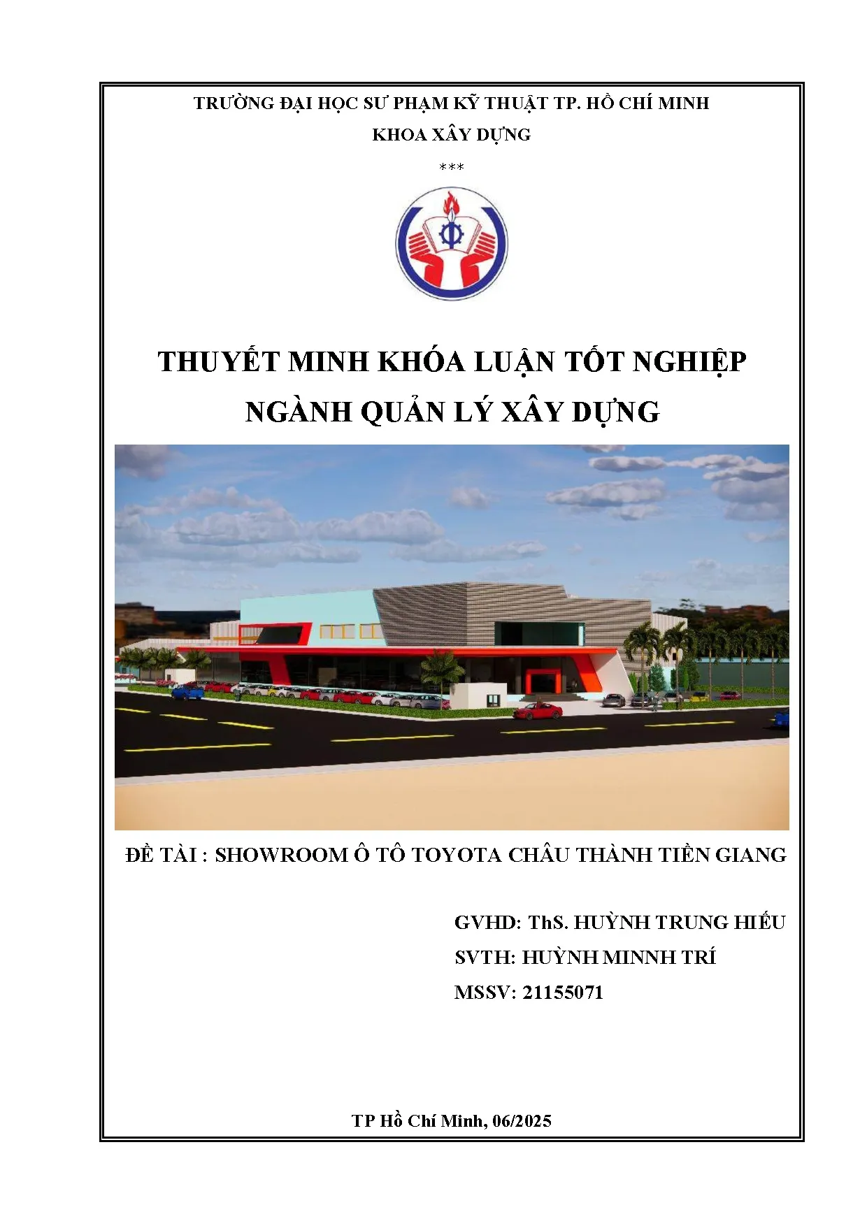 Đồ án tốt nghiệp - Showroom ô tô Toyota Châu Thành Tiền Giang