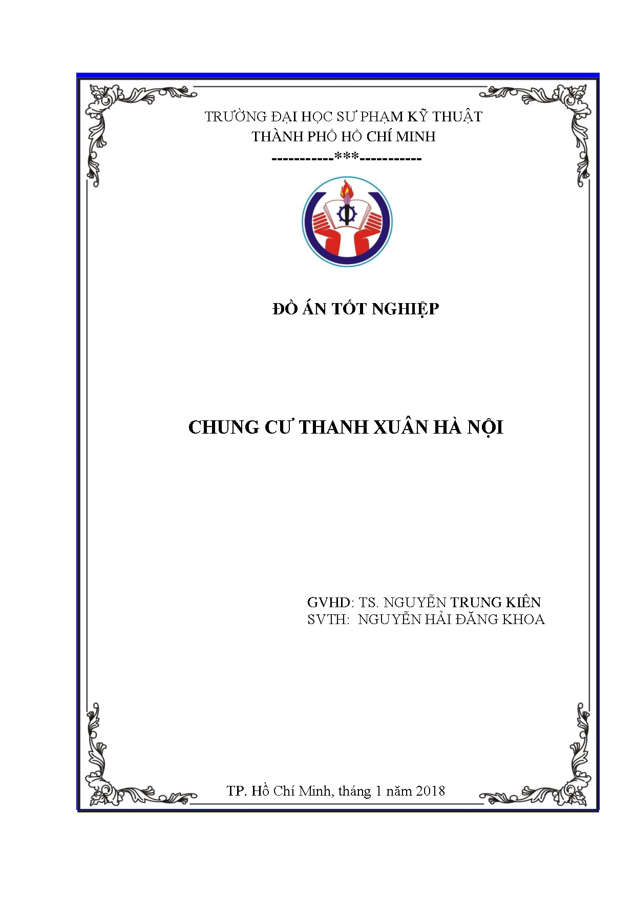 Đồ án tốt nghiệp - Chung cư Thanh Xuân Hà Nội