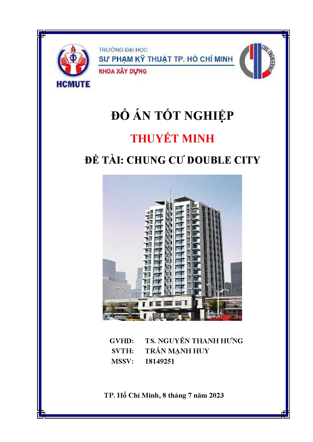 Đồ án tốt nghiệp - Chung cư Double City