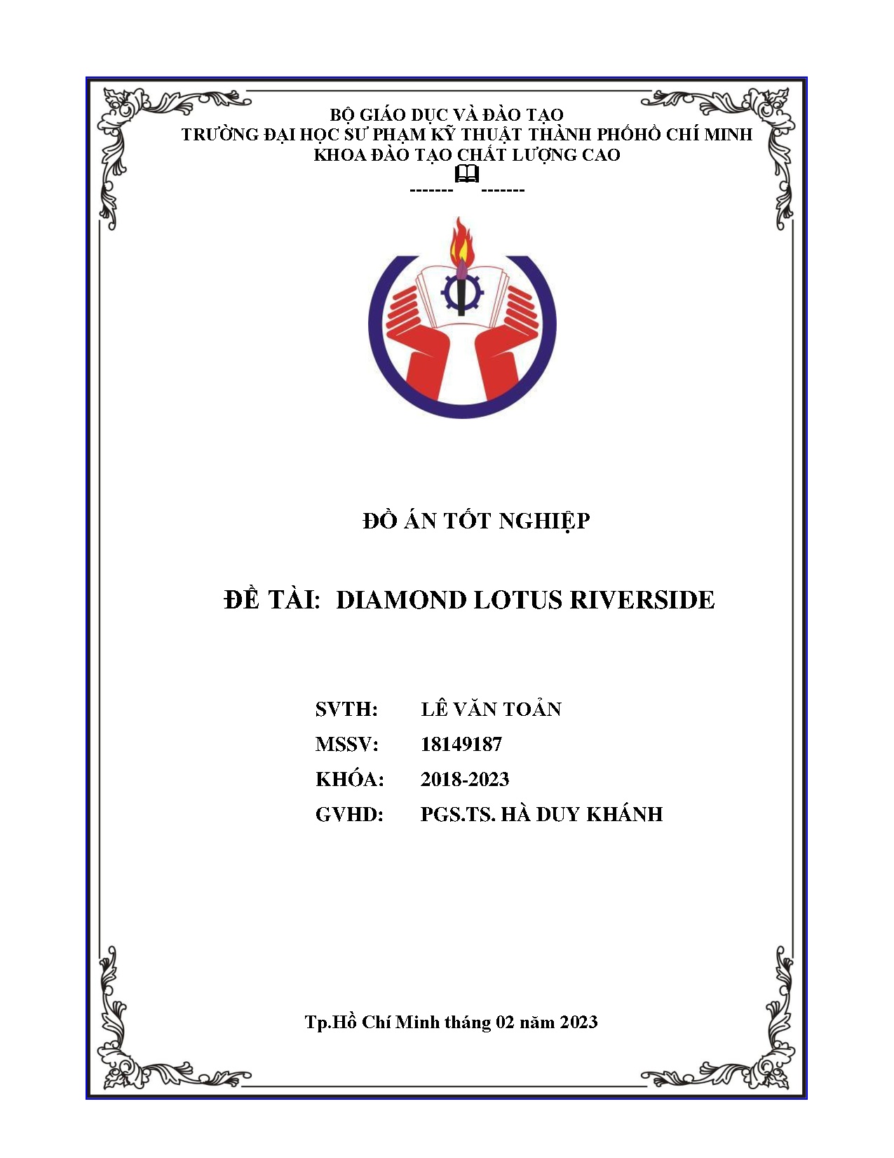 Đồ án tốt nghiệp - Diamond lotus riverside