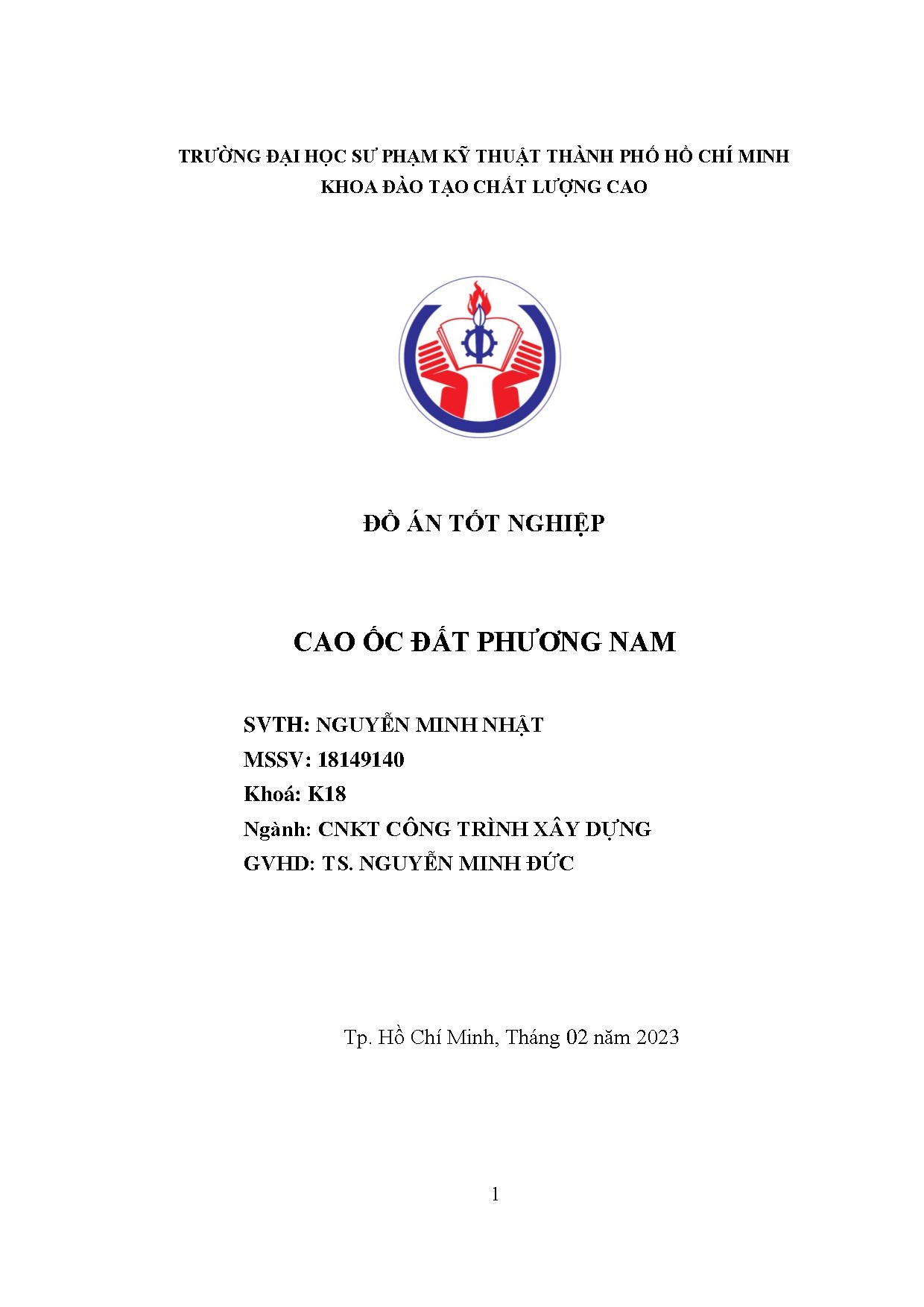 Đồ án tốt nghiệp - Cao ốc Đất Phương Nam