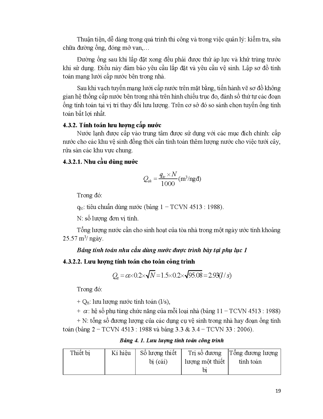 Đồ án tốt nghiệp - Thiết kế hệ thống cấp thoát nước Văn phòng Thành ủy TP. Hồ Chí Minh - Trang 22