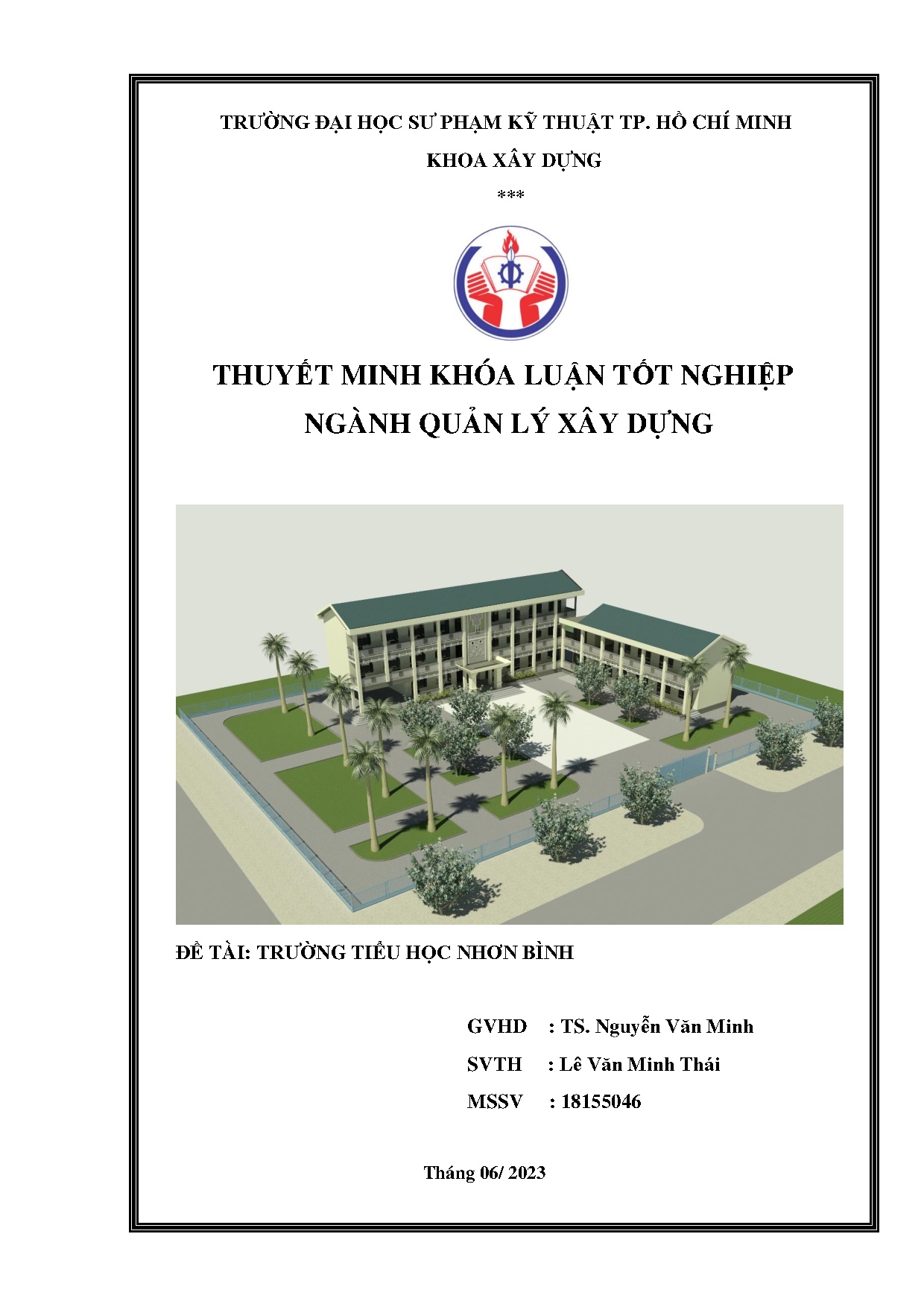 Đồ án tốt nghiệp - Trường Tiểu học Nhơn Bình