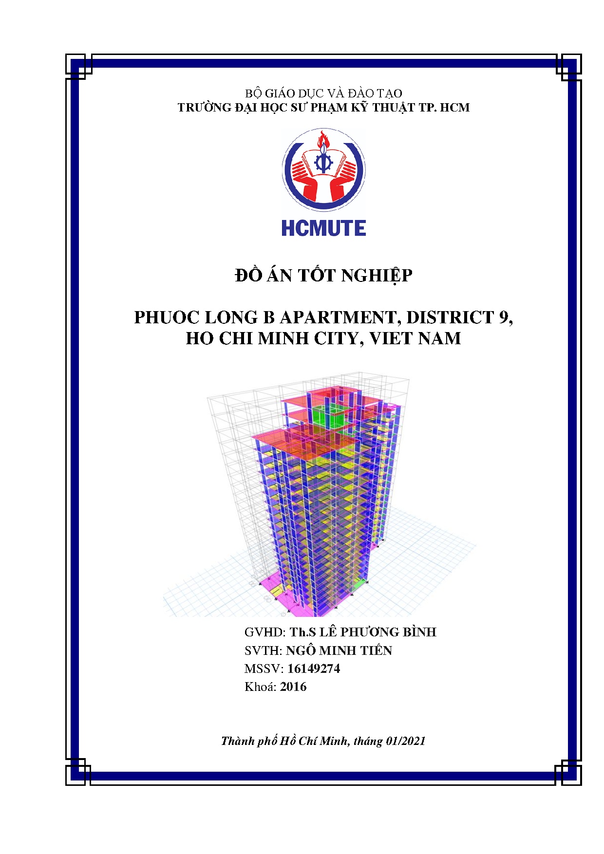 Đồ án tốt nghiệp - Phuoc Long B apartment, District 9, Ho Chi Minh city, Viet Nam