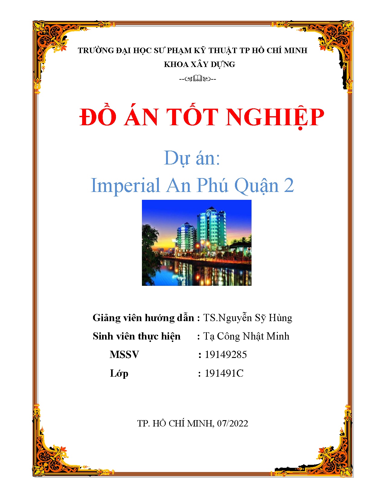 Đồ án tốt nghiệp - Imperial An Phú Quận 2