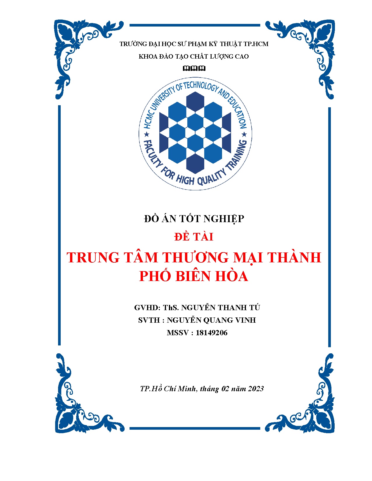 Đồ án tốt nghiệp - Trung Tâm thương mại Thành phố Biên Hoà