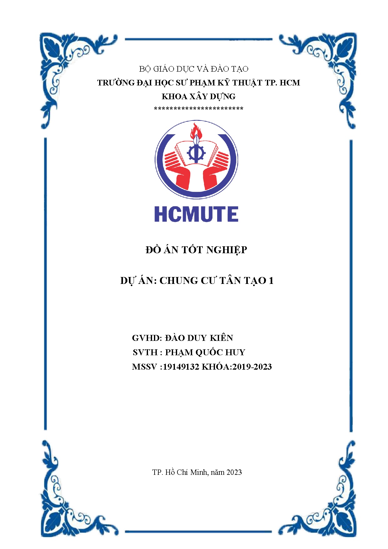 Đồ án tốt nghiệp - Chung cư Tân Tạo 1