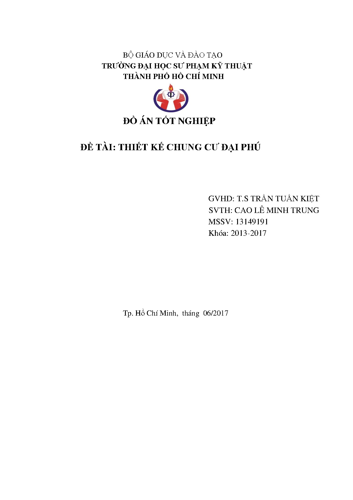 Đồ án tốt nghiệp - Thiết kế chung cư Đại Phú