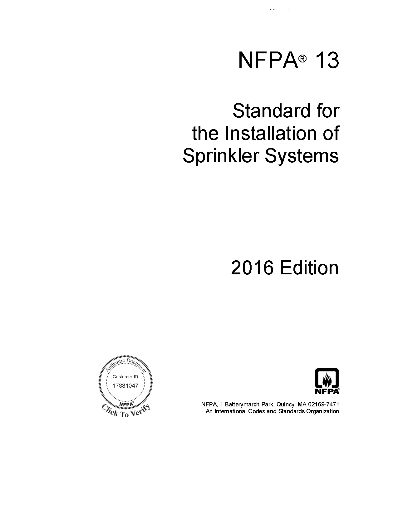 NFPA-13-2016-SPRINKLER