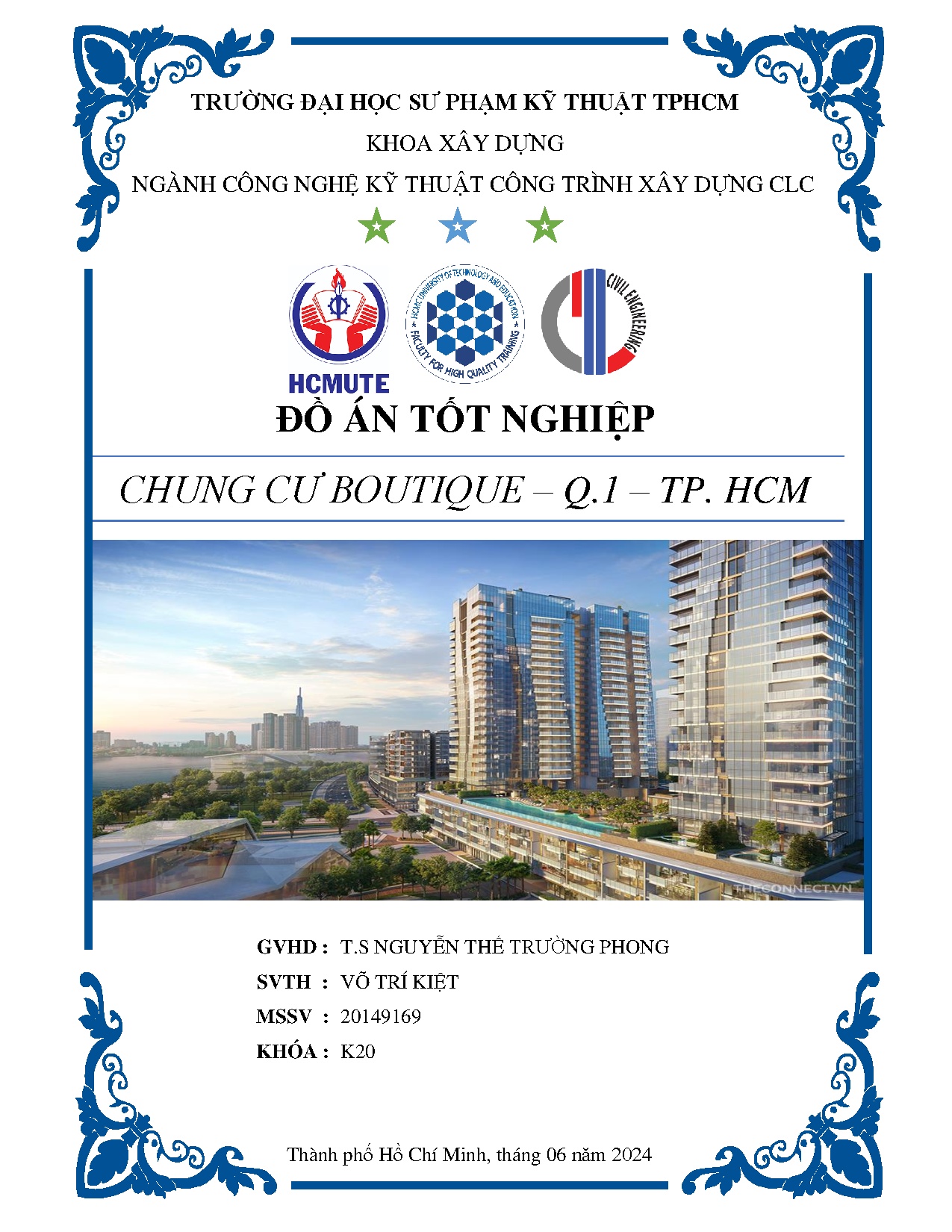 Đồ án tốt nghiệp - Chung cư Boutique-Q.1-TP.HCM
