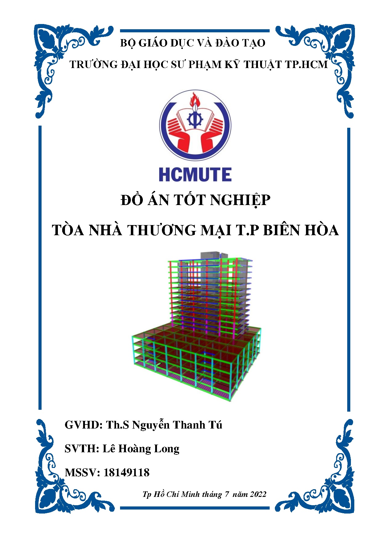 Đồ án tốt nghiệp - Tòa nhà thương mại T.P Biên Hòa