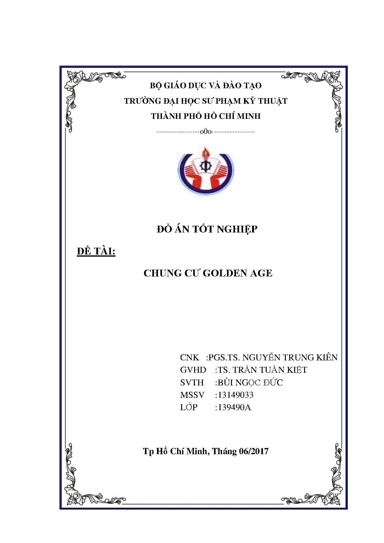 Đồ án tốt nghiệp - Chung cư Golden Age