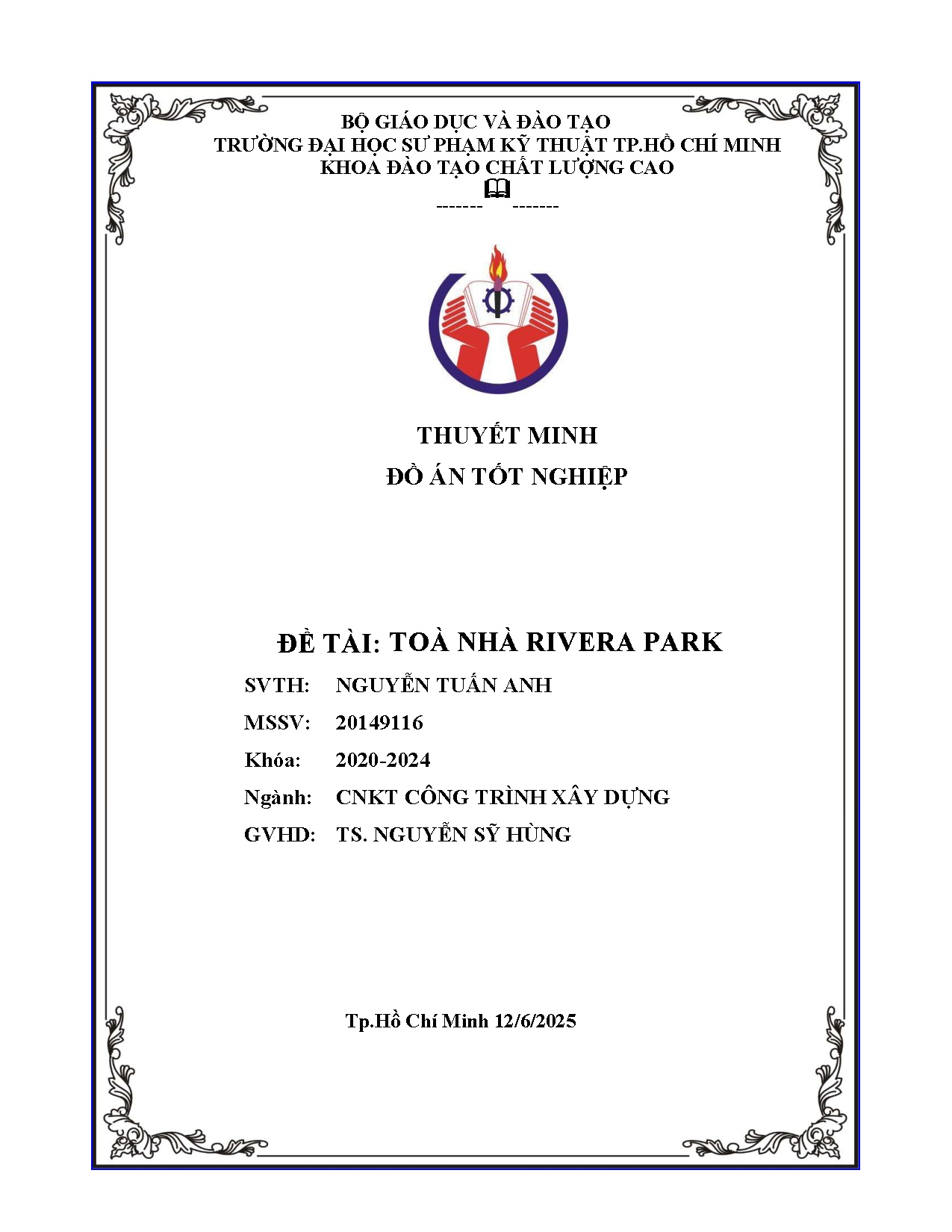 Đồ án tốt nghiệp - Tòa nhà Rivera Park