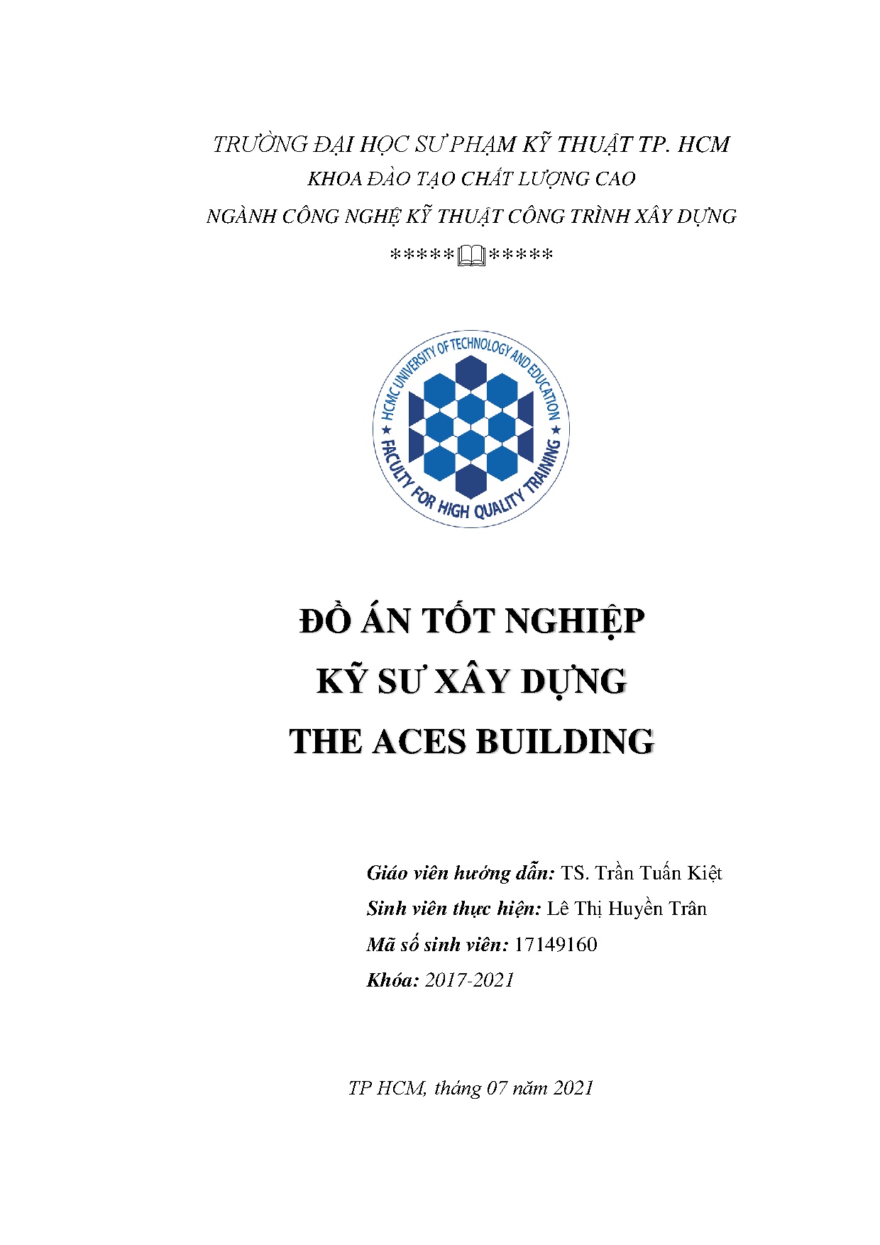 Đồ án tốt nghiệp - Thiết kế chung cư (The Aces Building)