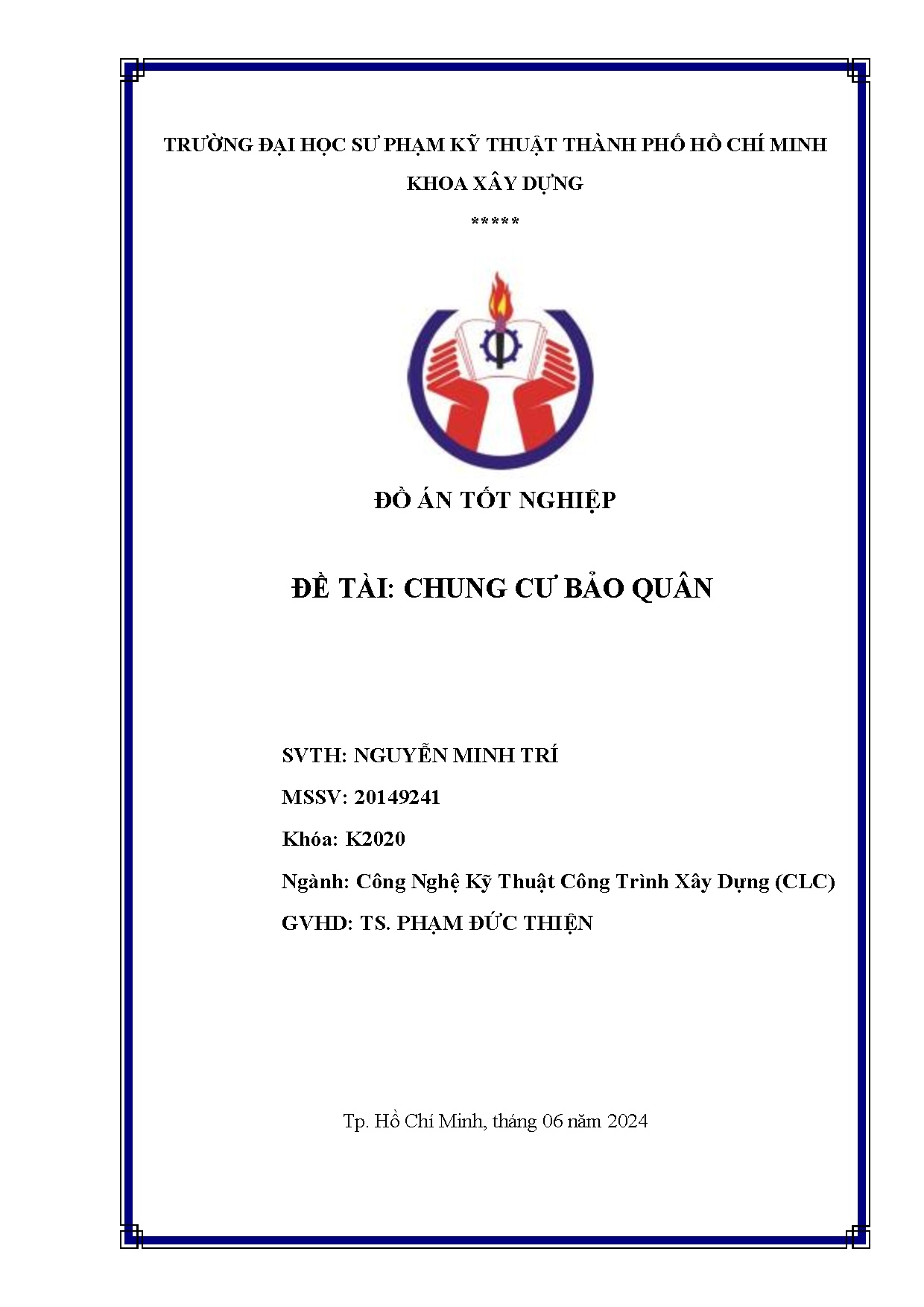 Đồ án tốt nghiệp - Chung cư Bảo Quân