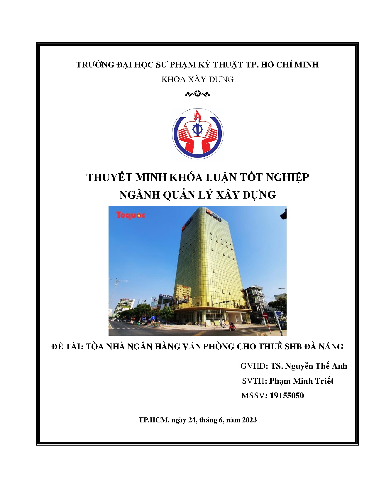 Đồ án tốt nghiệp - Tòa nhà ngân hàng văn phòng cho thuê SHB Đà Nẵng