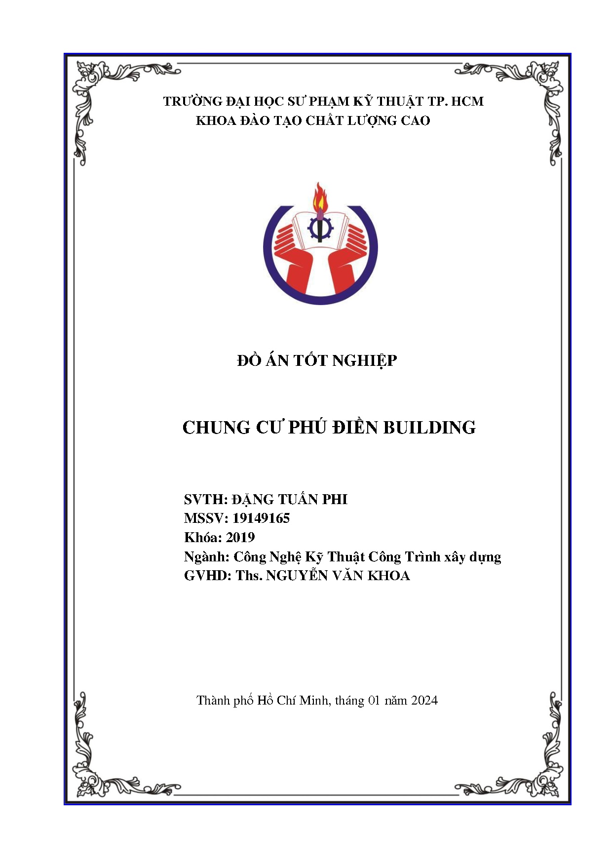 Đồ án tốt nghiệp - Chung cư Phú Điền Building