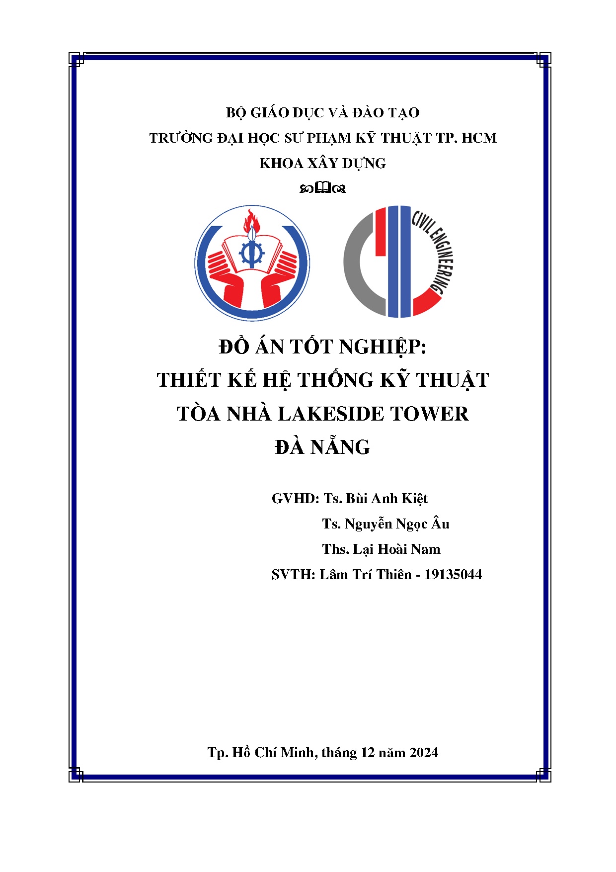 Đồ án tốt nghiệp - Thiết kế hệ thống kỹ thuật tòa nhà Lakeside Tower Đà Nẵng