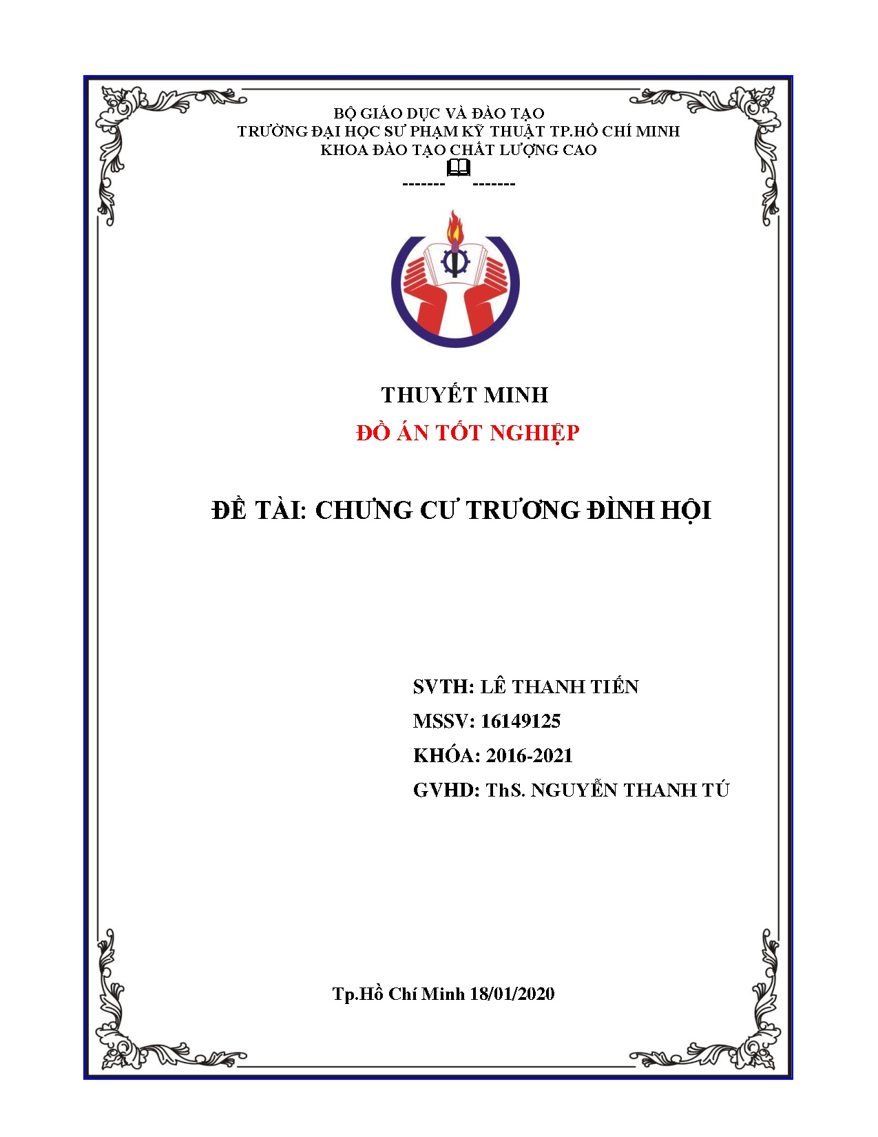 Đồ án tốt nghiệp - Chung cư Trương Đình Hội