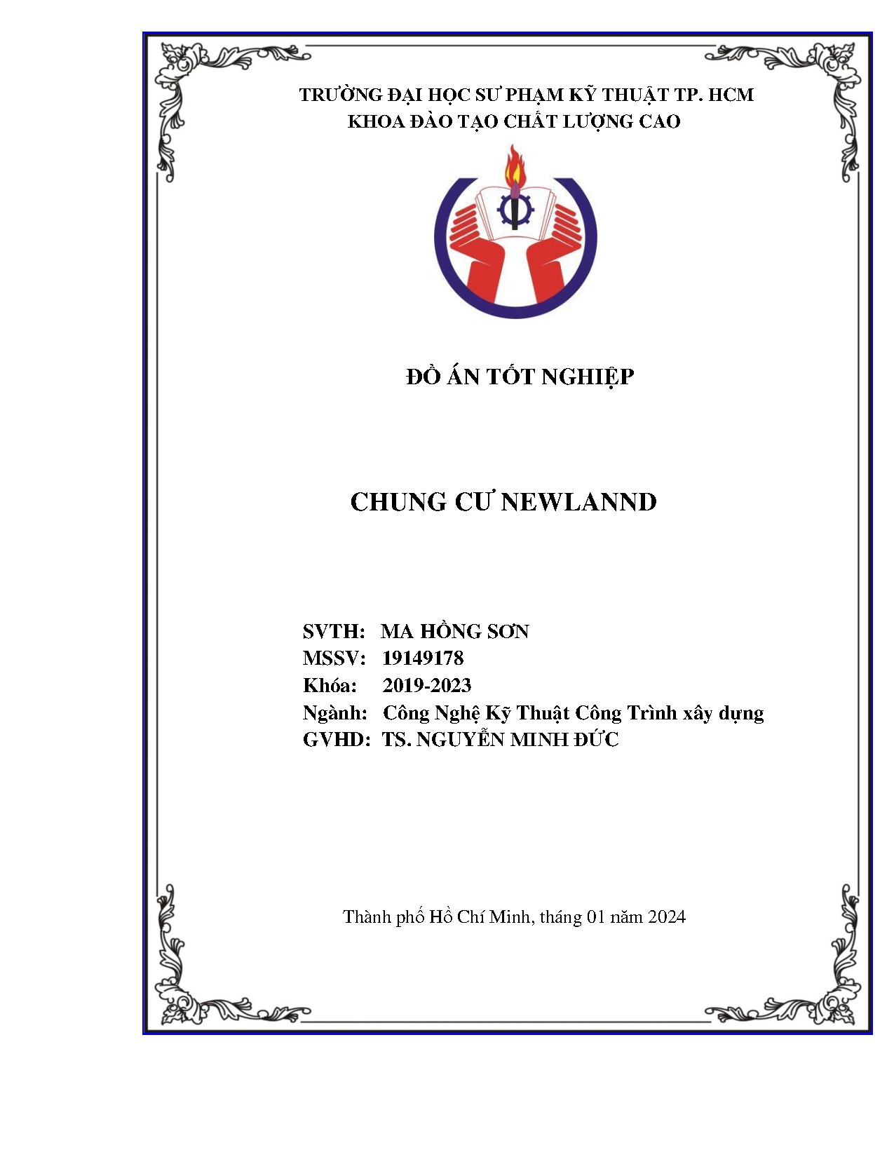 Đồ án tốt nghiệp - Chung cư Newlannd