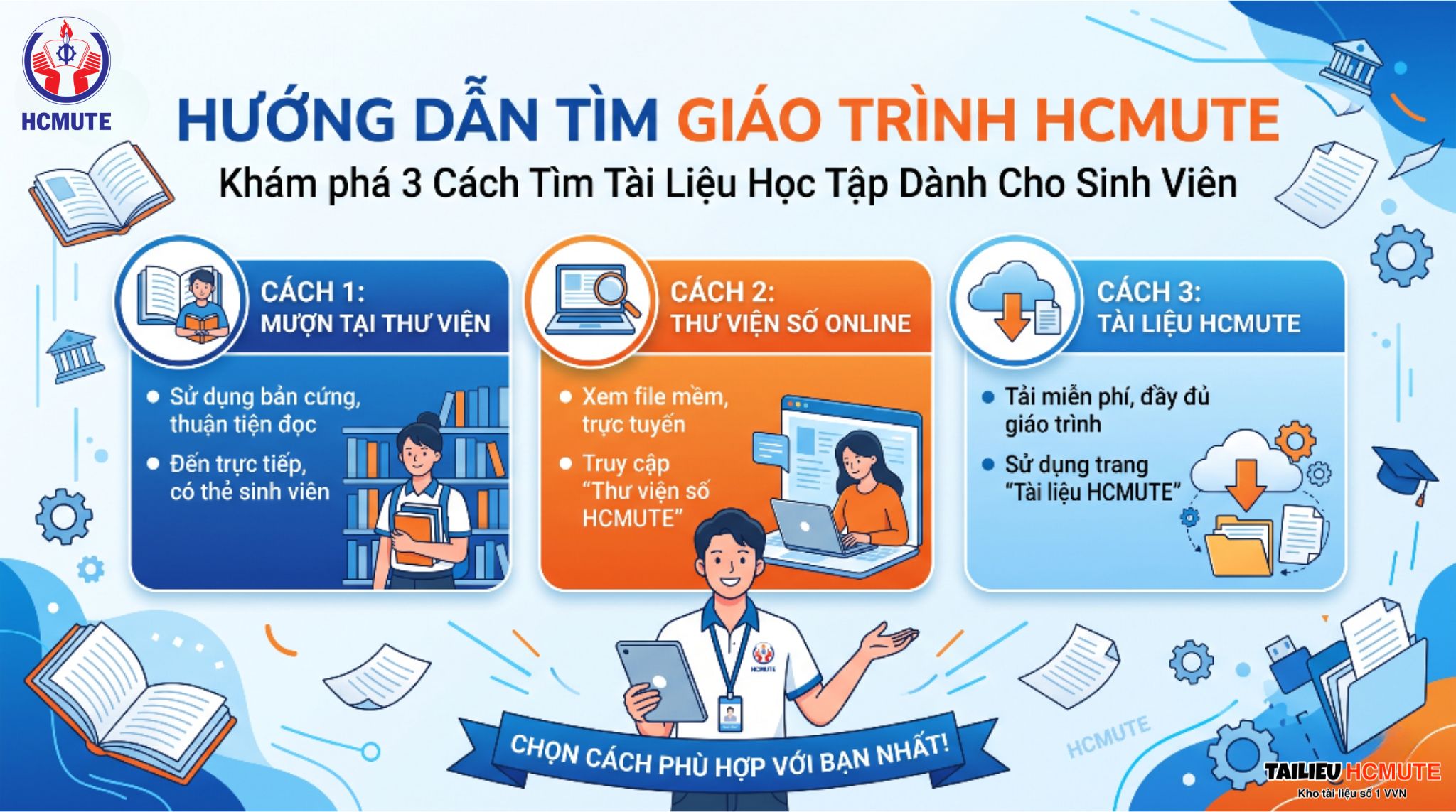 Hướng Dẫn 3 Cách Tìm Giáo Trình HCMUTE Chuẩn Và Nhanh Nhất Cho Sinh Viên